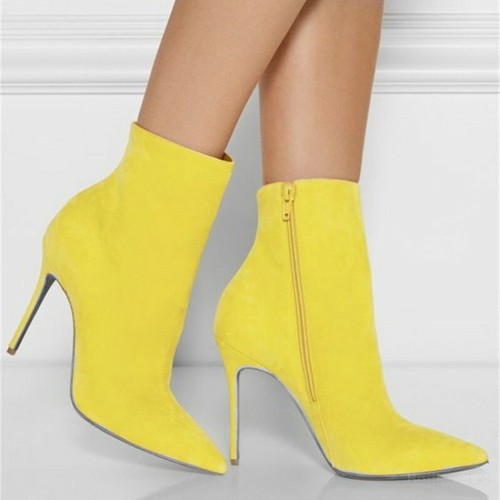 ankle boots yellow